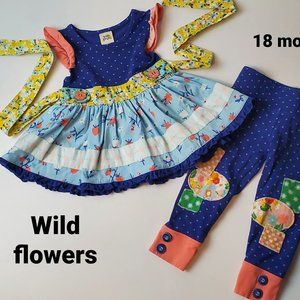 18m Wild Flowers Baby Girl Outfit